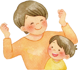 親子のイラスト
